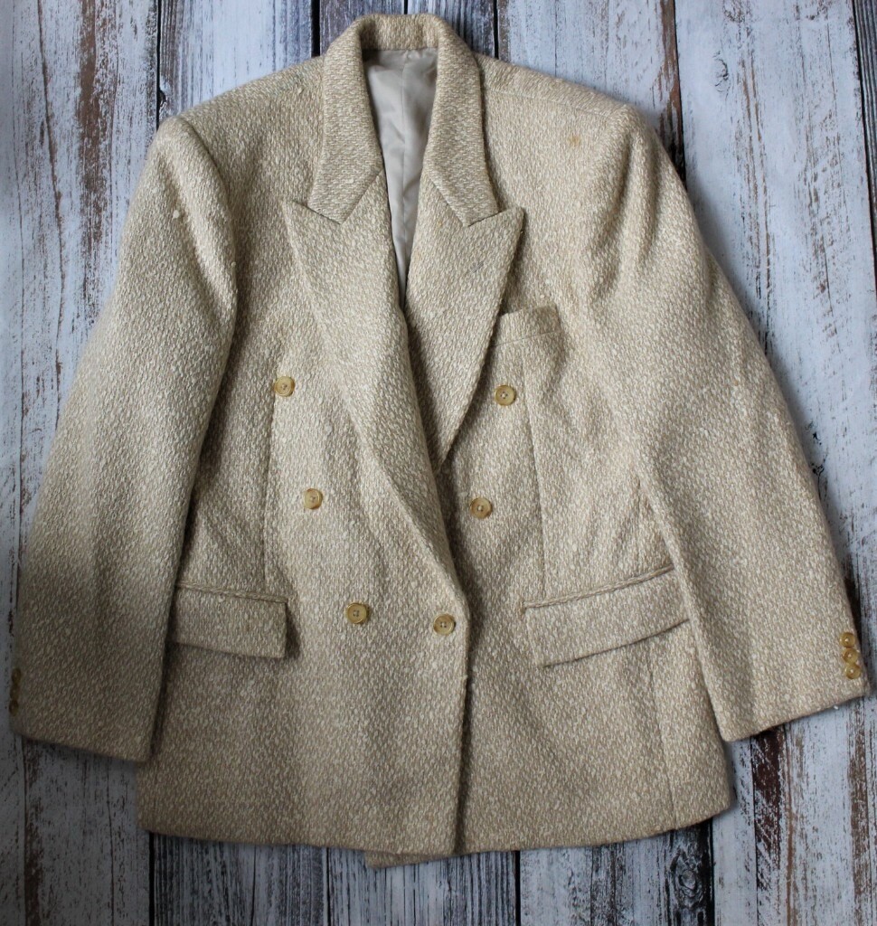 cream tailored coat